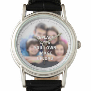 Ditt familjefoto tryckt på en vakt armbandsur