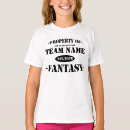 DITT FANTASY TEAM-PERSONLIG TERAR T SHIRT