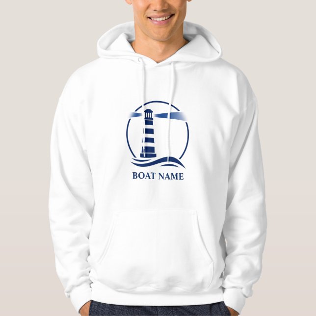 Ditt fartyg eller Namn i sjöns fyr Hoodie (Framsida)