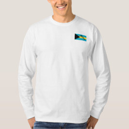 Ditt fartygnamn med den Bahamas flagga och en T-shirt