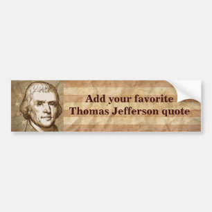 Ditt favorit- Jefferson citationstecken Bildekal