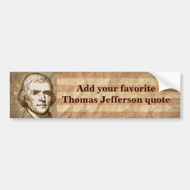 Ditt favorit- Jefferson citationstecken Bildekal (Framsidan)