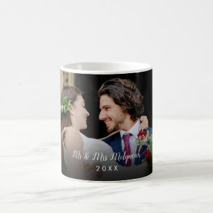 Ditt Favoritbröllopsfoto Skriptnamn och Datum Kaffemugg