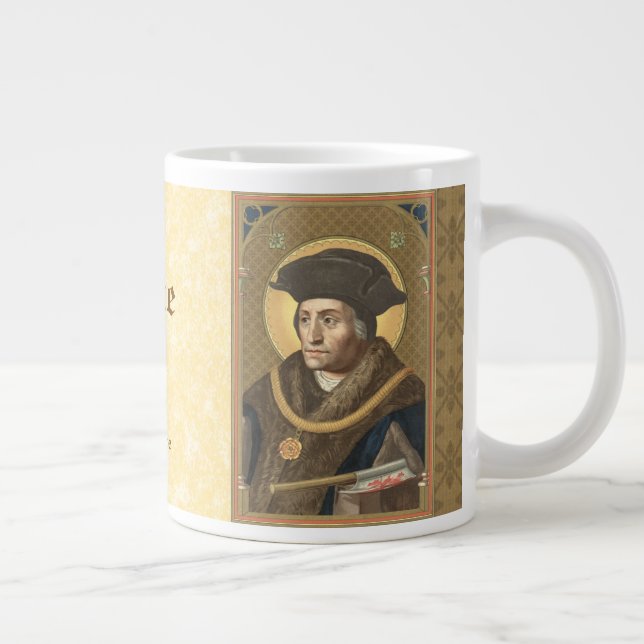 Ditt favoritcitat av St. Thomas More Jumbo Mugg (Höger)