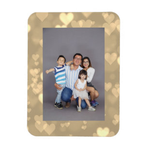 Ditt favoritfoto Bokeh Hearts Ram Magnet