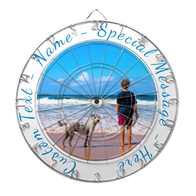 Ditt favoritfotomatkort med Anpassningsbar Darttavla (Framsidan)