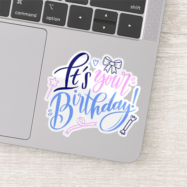 Ditt födelsedagskalkal klistermärken (Detalj)
