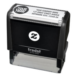 Ditt företag Logotyp Adress Självfärgande Stämpel