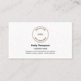 Ditt företag Logotyp Namn Contact White Visitkort