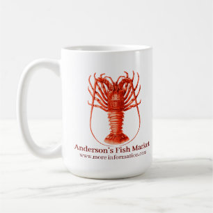 Ditt företag Red Spiny Lobster Kaffemugg