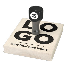 Ditt Företagets Logotyp Anpassad Stor Gummistämpel Stämpel