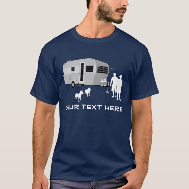 DITT FÖRSE MED TEXT: Släpet parkerar T-tröja! T-shirt (Framsida)