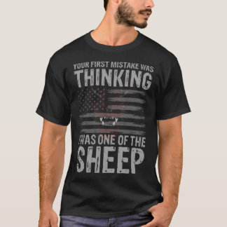 Ditt första misstag patriot och veteran t shirt