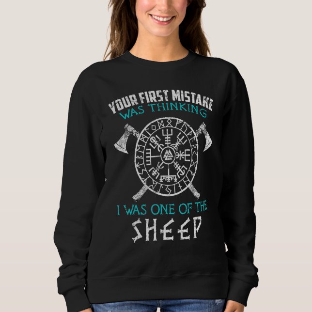Ditt Första Misstag Vikingnorska T Shirt (Framsida)