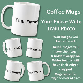 Ditt fotfoto för Extra Wide Tåg Kaffemugg