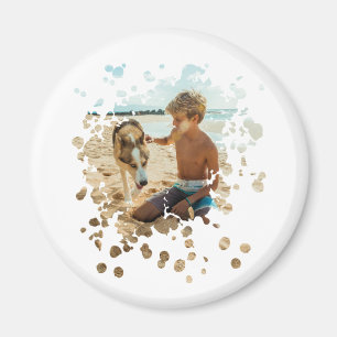 Ditt foto Art Stänk Magnet