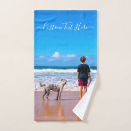 Ditt foto-badstorn med Anpassningsbar Text Namn