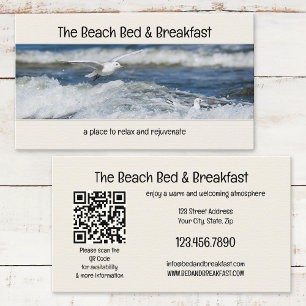 Ditt Foto Bed and Breakfast Beach Företagskort Visitkort