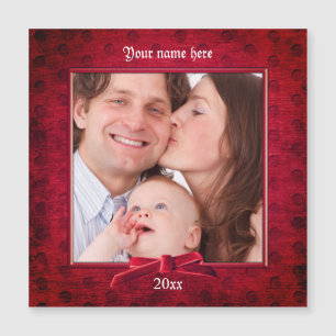 Ditt foto Deep Red Textured Bild Ram