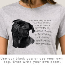Ditt foto eller använd vår söta svarta pug-valp &