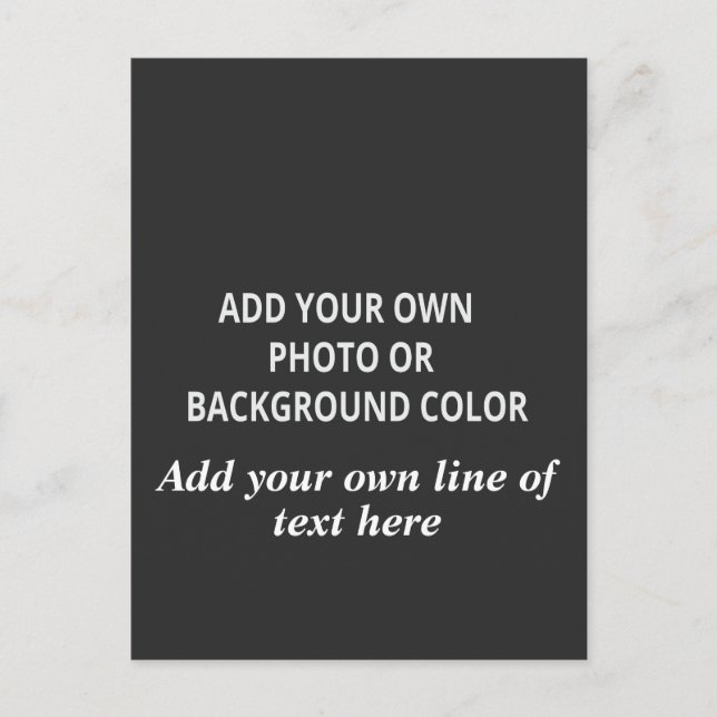 Ditt foto eller bakgrundsfärg. Din text kastar  Vykort (Framsida)