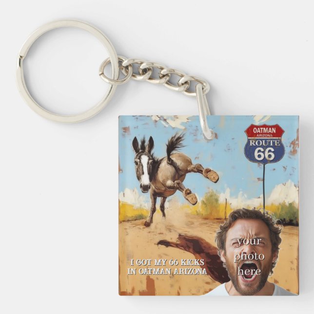 Ditt foto, få dina kicks, Oatman arizona, åsna (Framsidan)