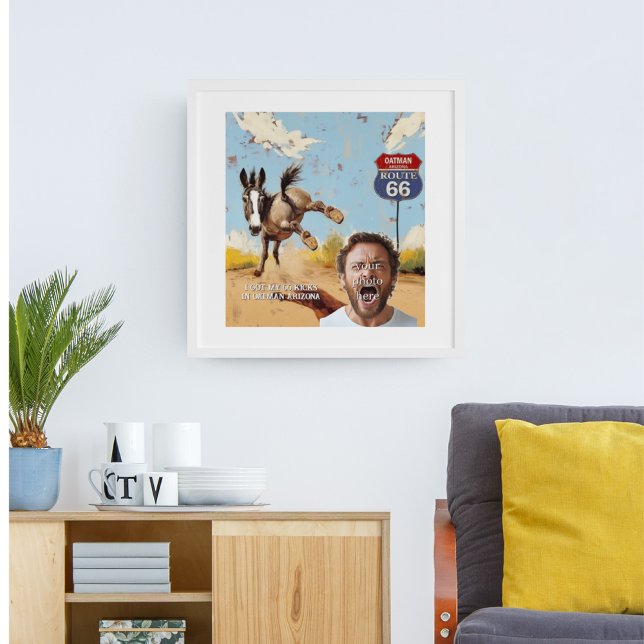 Ditt foto, få dina kicks, Oatman arizona, åsna Poster (Skapare uppladdad)