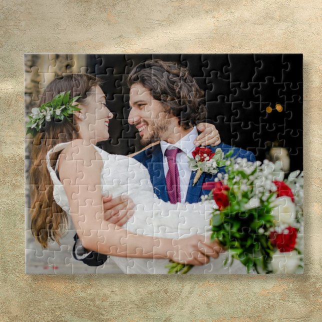 Ditt foto från Bröllop Pussel (Personalized Wedding Photo Jigsaw Puzzle)