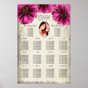 Ditt foto Fuchsia Gerber Daisy-sätesschema Poster