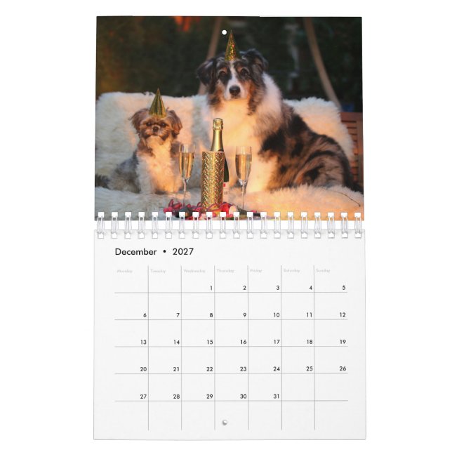 Ditt foto här - Anpassningsbar Hund Fotokalender Kalender (Dec 2027)