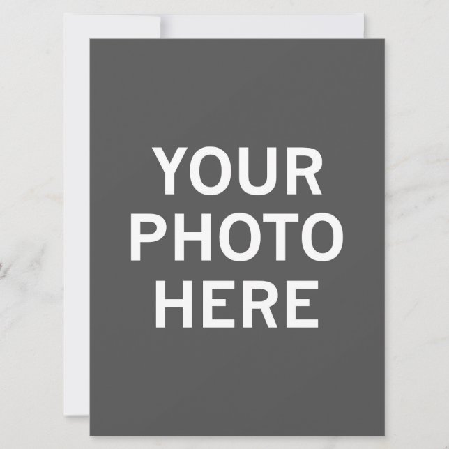 Ditt foto här julkort (Framsida)