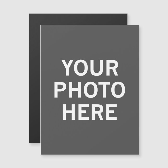 Ditt foto här magnetisk inbjudningskort (Fram/baksida)