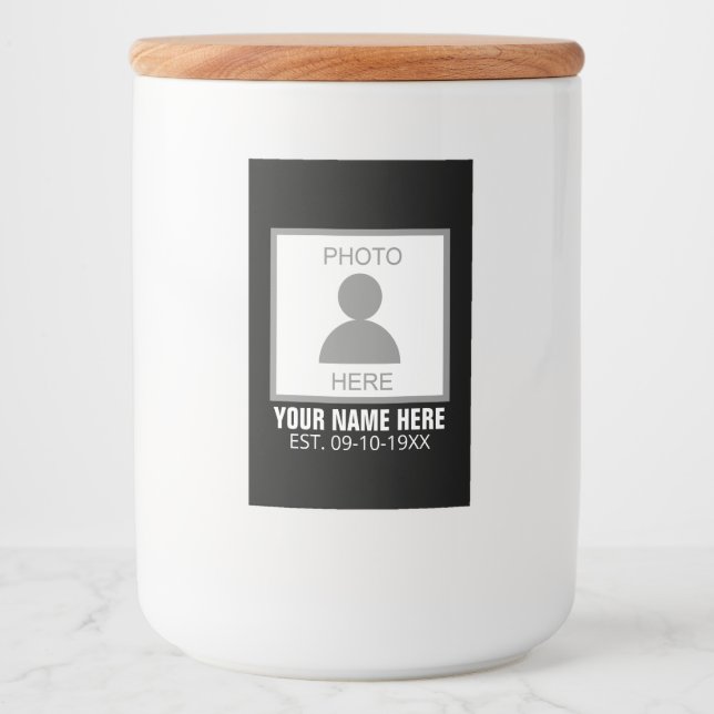 Ditt foto här Namn och din ålder Mat Etikett (Framsida)