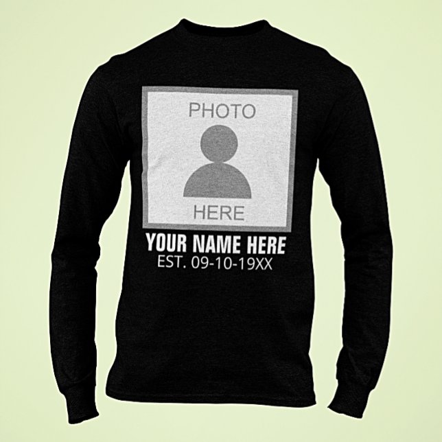 Ditt foto här Namn och din ålder T Shirt (Skapare uppladdad)