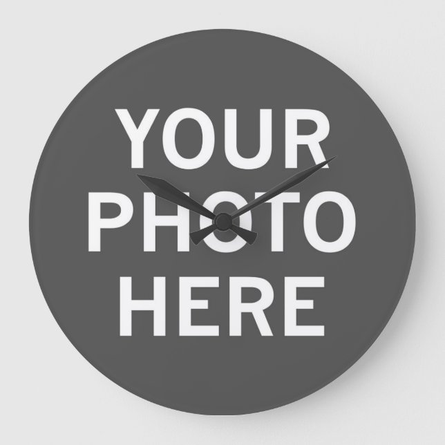 Ditt foto här stor klocka (Framsida)
