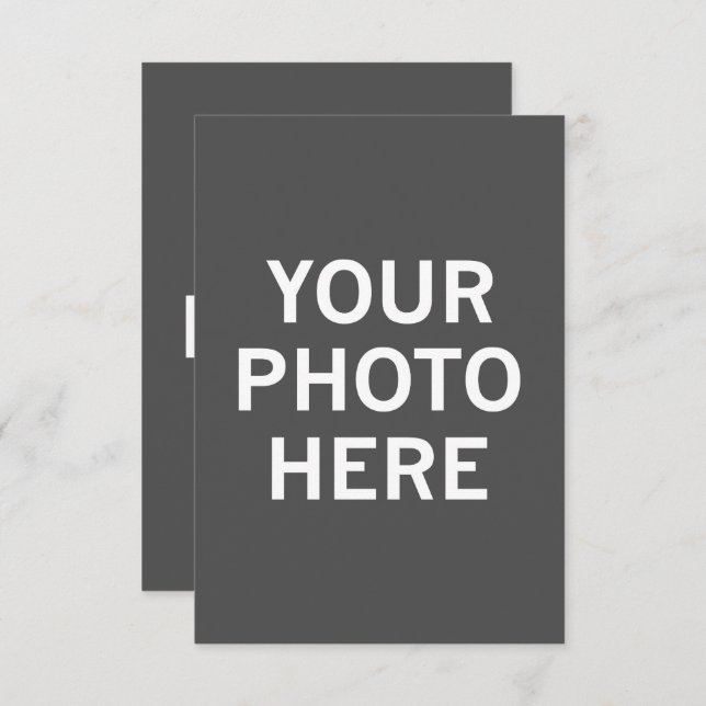 Ditt Foto Här Tilläggskort (Fram/baksida)