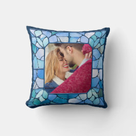 DITT foto i Faux stainless Glass Ram Kudde