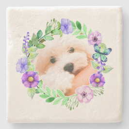 Ditt foto i Flower Ram stone underlägg