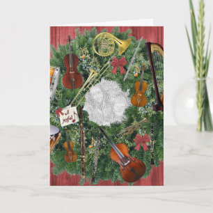 Ditt foto i utandningen av Orchestra-instrument Helgkort