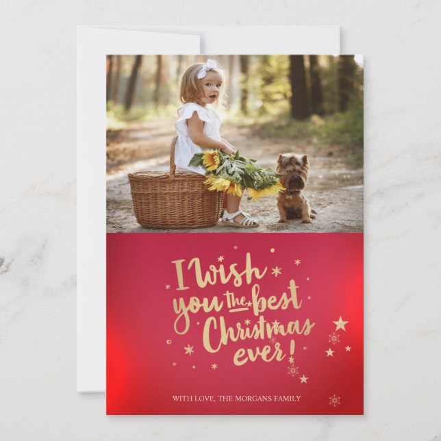 Ditt foto jag önskar dig den bästa julen någonsin (Framsida)