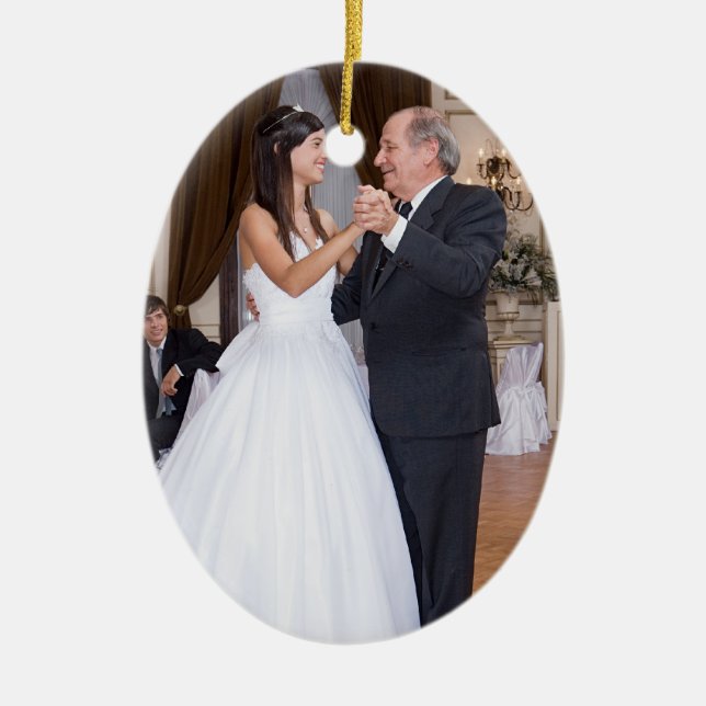 Ditt foto julgransprydnad keramik (Framsidan)