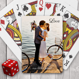 Ditt foto Kärlek Bröllop-uppspelningskort Casinokort