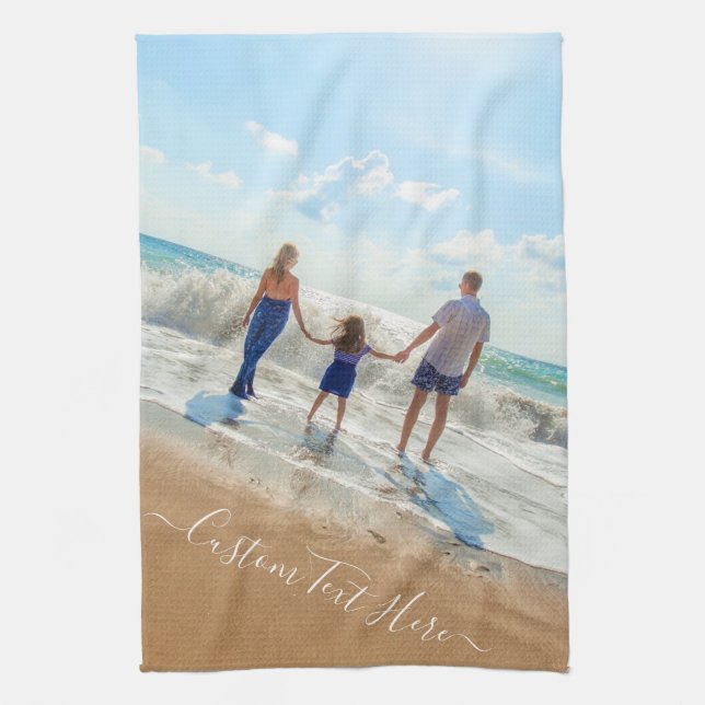 Ditt foto-kökshandduk med Anpassningsbar Kökshandduk (Vertikal)