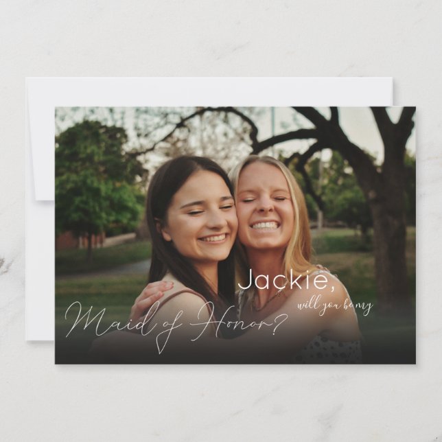 Ditt foto kommer att vara Maid of honor i landskap Inbjudningar (Framsida)