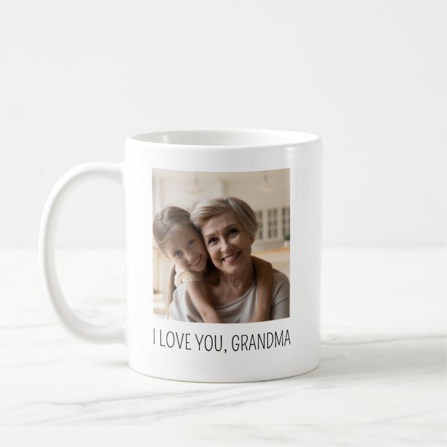 Ditt foto med dina farföräldrar kaffemugg (Vänster)