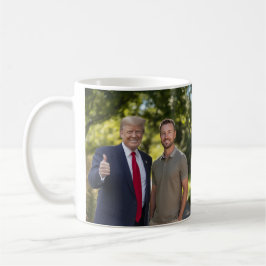 Ditt foto med president Donald Trump 2024 Kaffemugg