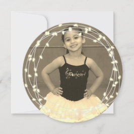 Ditt foto med strandar av vitljus julkort