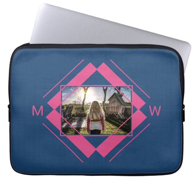 DITT foto- & monogram-laptop sleeve (Framsidan)