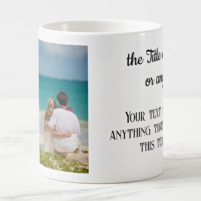 Ditt foto och text 11oz. Klassisk Kaffemugg (Skapare uppladdad)