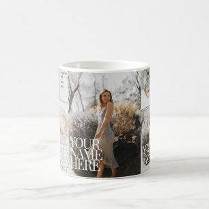 Ditt foto på Magazine! Personligens Chic Kaffemugg
